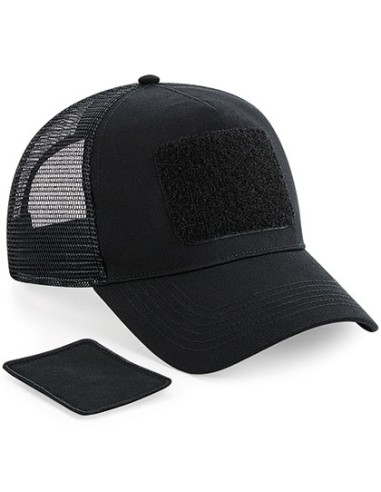 BEE-B641-Removable Patch Snapback Trucker